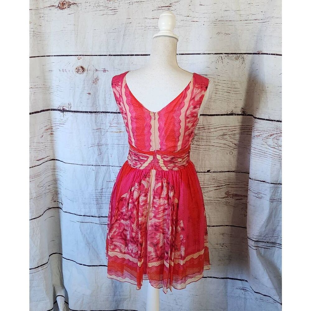 Y2K Anna Sui Spring 2009 Tie Dye Party Dress Size 4 - Picture 3 of 7